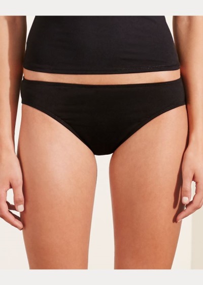 Women's Ralph Lauren Solid Hipster Bikini Bottom | 059182AFX